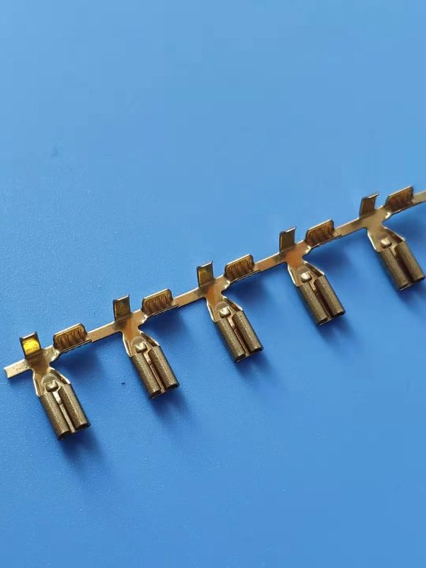 Pcb Tab Electrical 110 Terminal / Male Pin Connector Terminal Corrosion Resistance